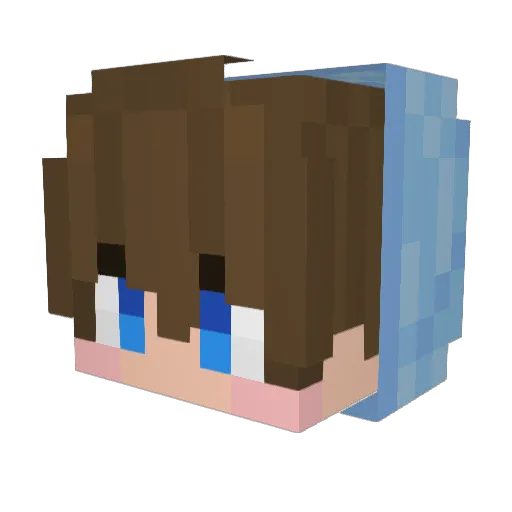 cyhdasb Minecraft avatar head, 3D render