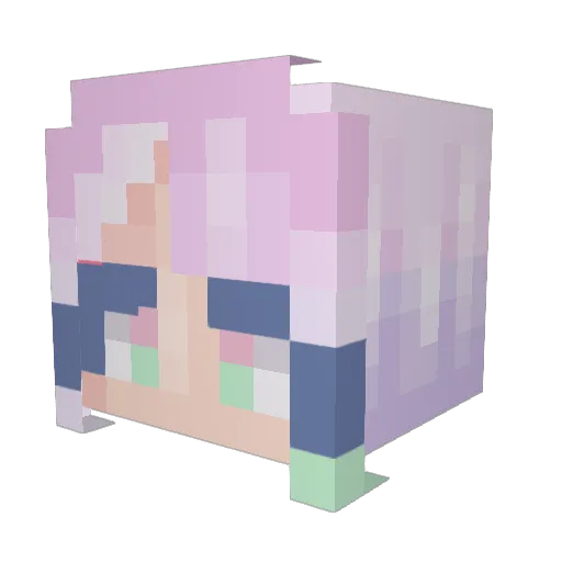 cykacookie Minecraft avatar head, 3D render