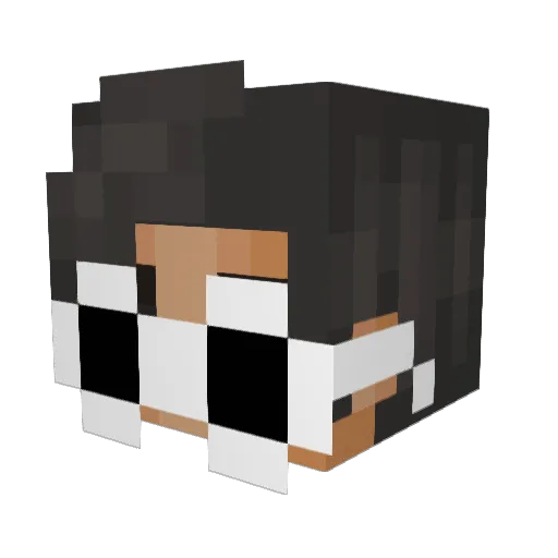 cymikko Minecraft avatar head, 3D render