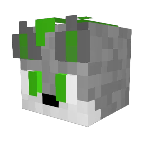 cymrx Minecraft avatar head, 3D render