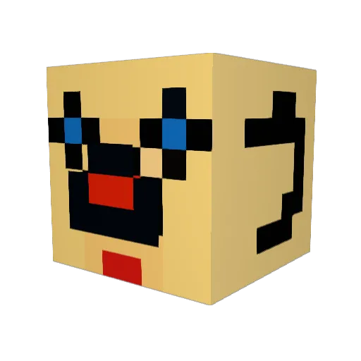 cymun Minecraft avatar head, 3D render