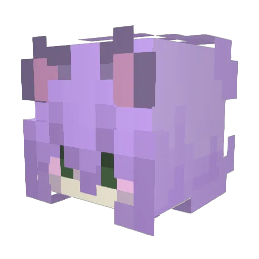 cyn914yu_ Minecraft avatar head, 3D render