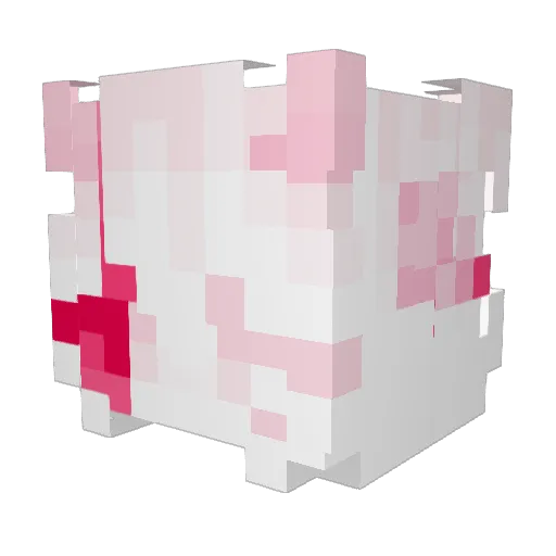 cynaua Minecraft avatar head, 3D render