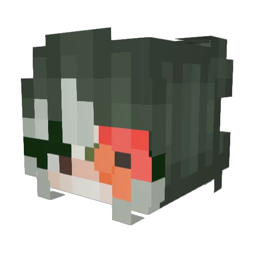 cynclair Minecraft avatar head, 3D render