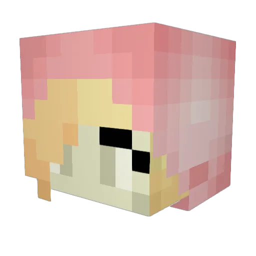 cynderrose61 Minecraft avatar head, 3D render