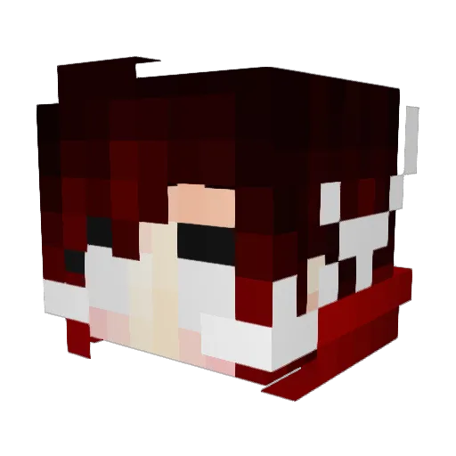 cynicalcoot Minecraft avatar head, 3D render