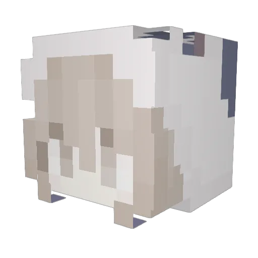 cynking Minecraft avatar head, 3D render