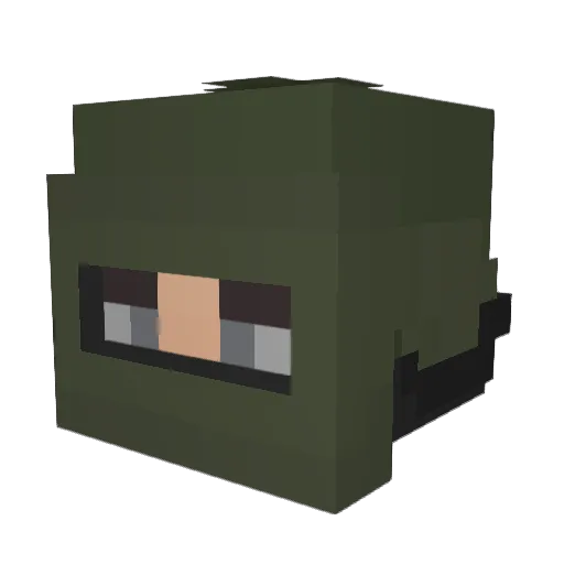 cynocephalis Minecraft avatar head, 3D render