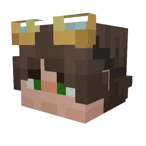 cynosoul Minecraft avatar head, 3D render