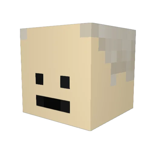 cynostep Minecraft avatar head, 3D render