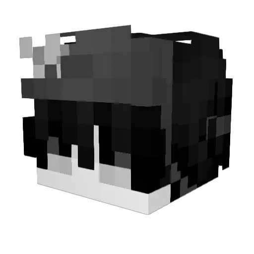 cynotics Minecraft avatar head, 3D render