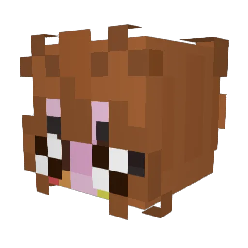 cynth77a Minecraft avatar head, 3D render