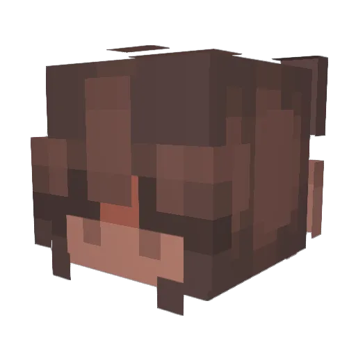 cyonelectric Minecraft avatar head, 3D render