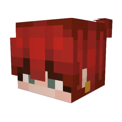 cyphonik Minecraft avatar head, 3D render