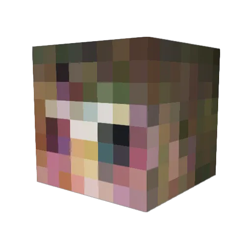 cypis1 Minecraft avatar head, 3D render