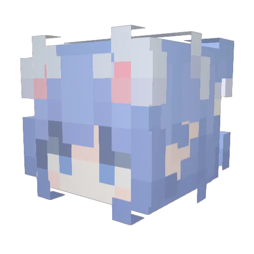 cypr1nus Minecraft avatar head, 3D render