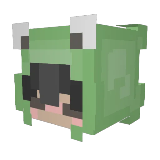 cypresss_ Minecraft avatar head, 3D render