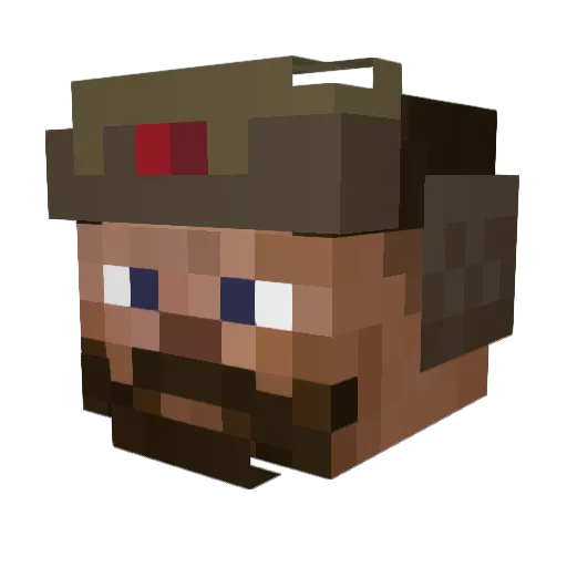 cyprian189 Minecraft avatar head, 3D render