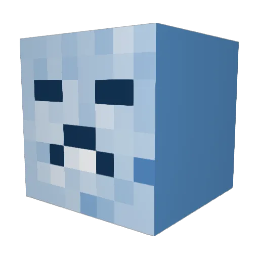 cyratrix Minecraft avatar head, 3D render