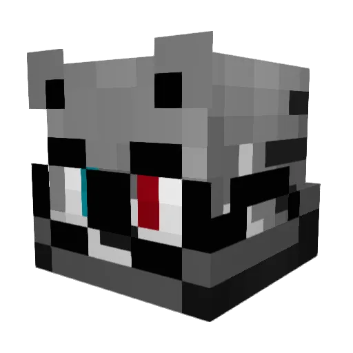 cyrcssn Minecraft avatar head, 3D render