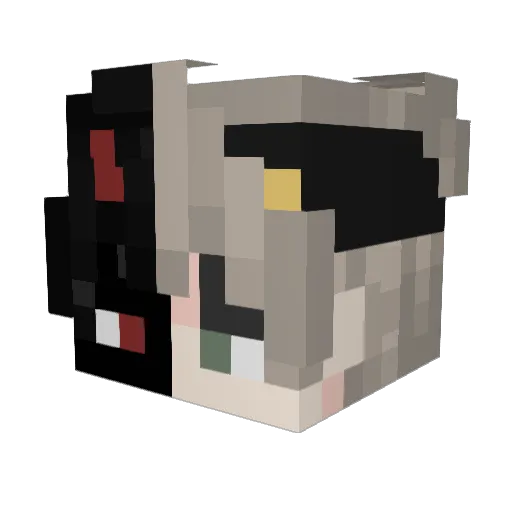 cyril7760 Minecraft avatar head, 3D render