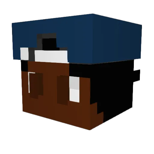 cyro_f Minecraft avatar head, 3D render