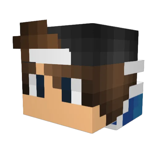 cyrusach Minecraft avatar head, 3D render