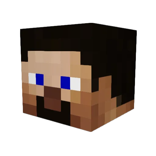 cyrusse Minecraft avatar head, 3D render
