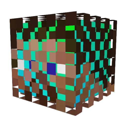 cytoVoids Minecraft avatar head, 3D render