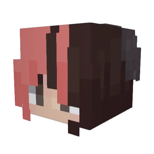 cyvet Minecraft avatar head, 3D render