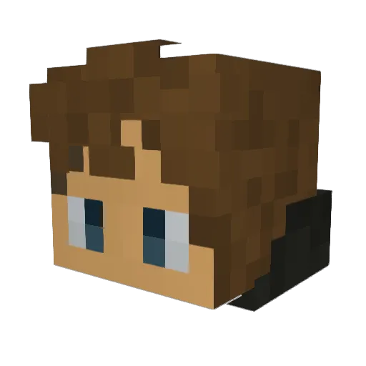 cyzez Minecraft avatar head, 3D render