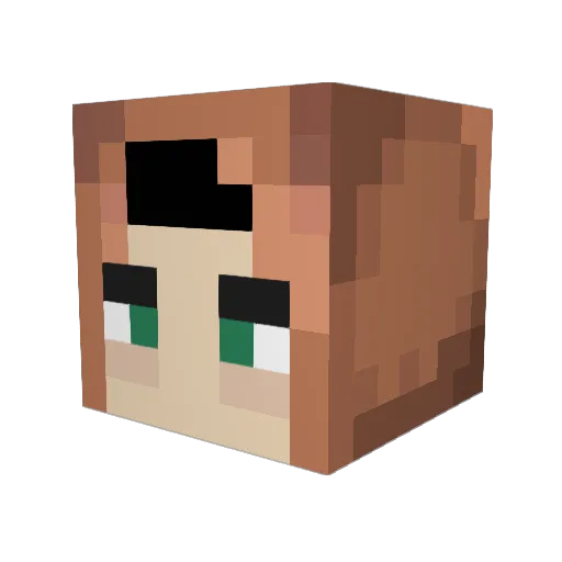 czajnikbrrr Minecraft avatar head, 3D render