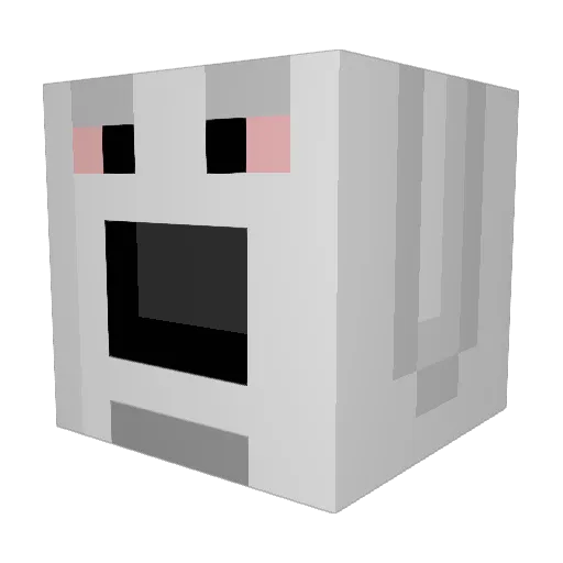 czam_ Minecraft avatar head, 3D render