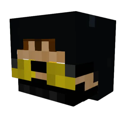 czarsc Minecraft avatar head, 3D render