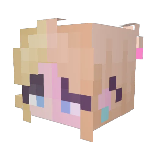 czechxmix Minecraft avatar head, 3D render