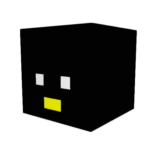 czeronine Minecraft avatar head, 3D render