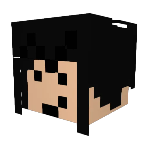 czetaz Minecraft avatar head, 3D render