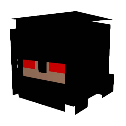 czf Minecraft avatar head, 3D render