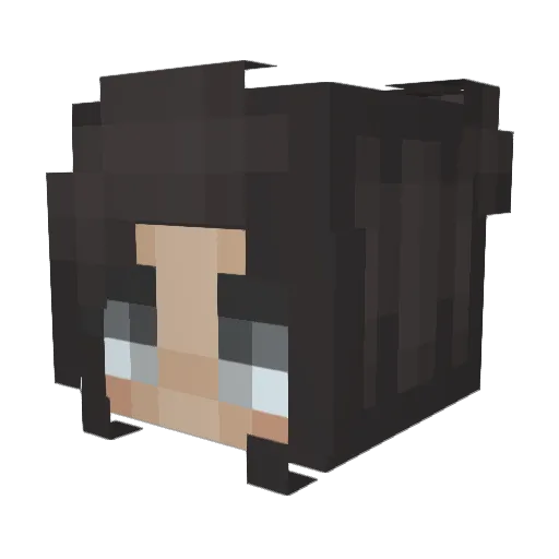 czparecek Minecraft avatar head, 3D render