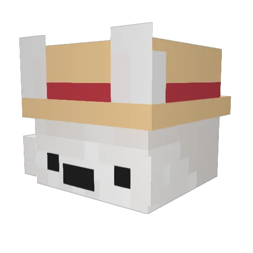 czqr Minecraft avatar head, 3D render