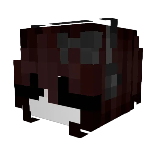 cztt Minecraft avatar head, 3D render