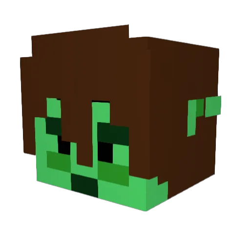 czyrehx Minecraft avatar head, 3D render