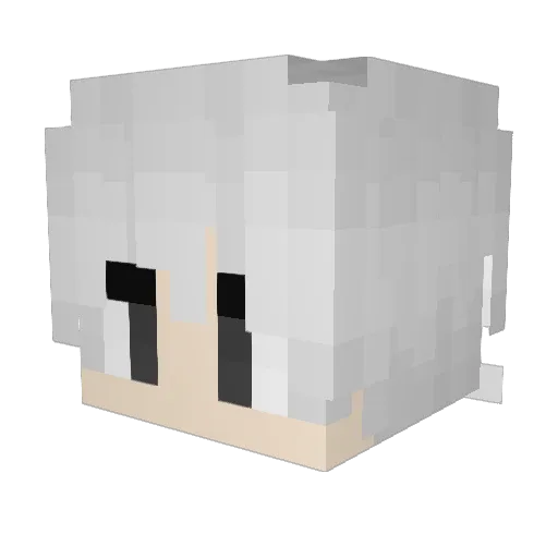 czzian Minecraft avatar head, 3D render
