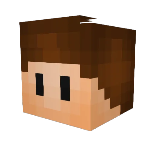 d0dder Minecraft avatar head, 3D render