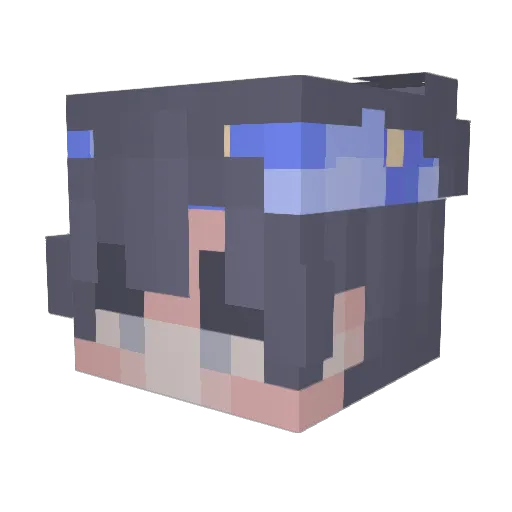 d0kura Minecraft avatar head, 3D render