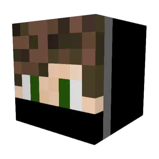 d0min4cja_ Minecraft avatar head, 3D render