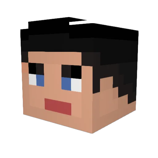 d0minikaa Minecraft avatar head, 3D render