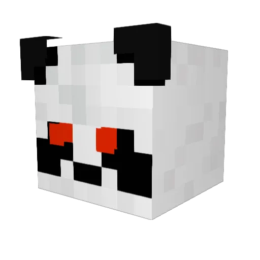 d0ud0u33 Minecraft avatar head, 3D render