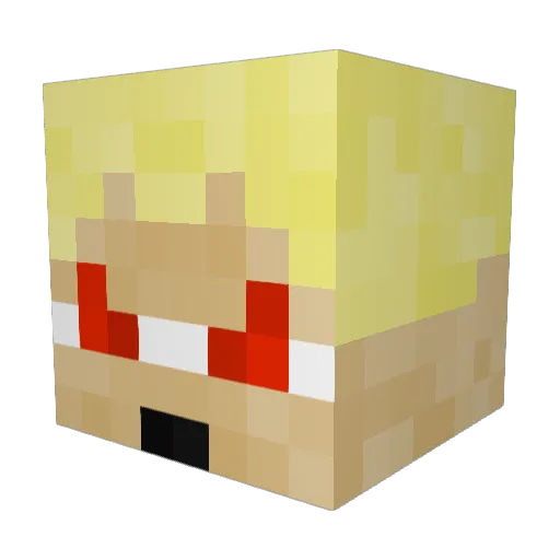 d0zxc Minecraft avatar head, 3D render