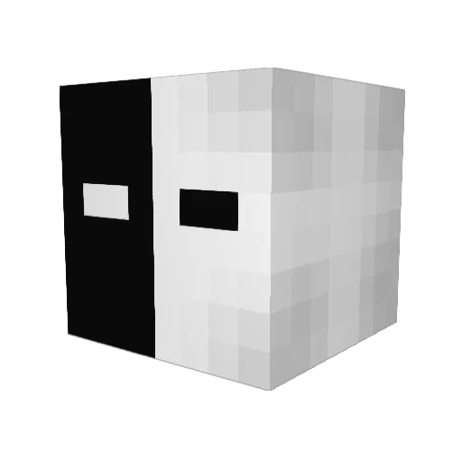 d111111k Minecraft avatar head, 3D render